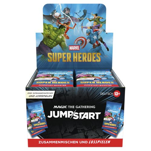Magic: The Gathering – Marvel Super Heroes – Jumpstart-Booster-Display Deutsch